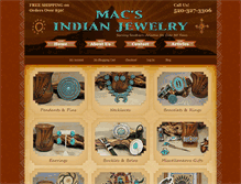 Tablet Screenshot of macsindianjewelry.com